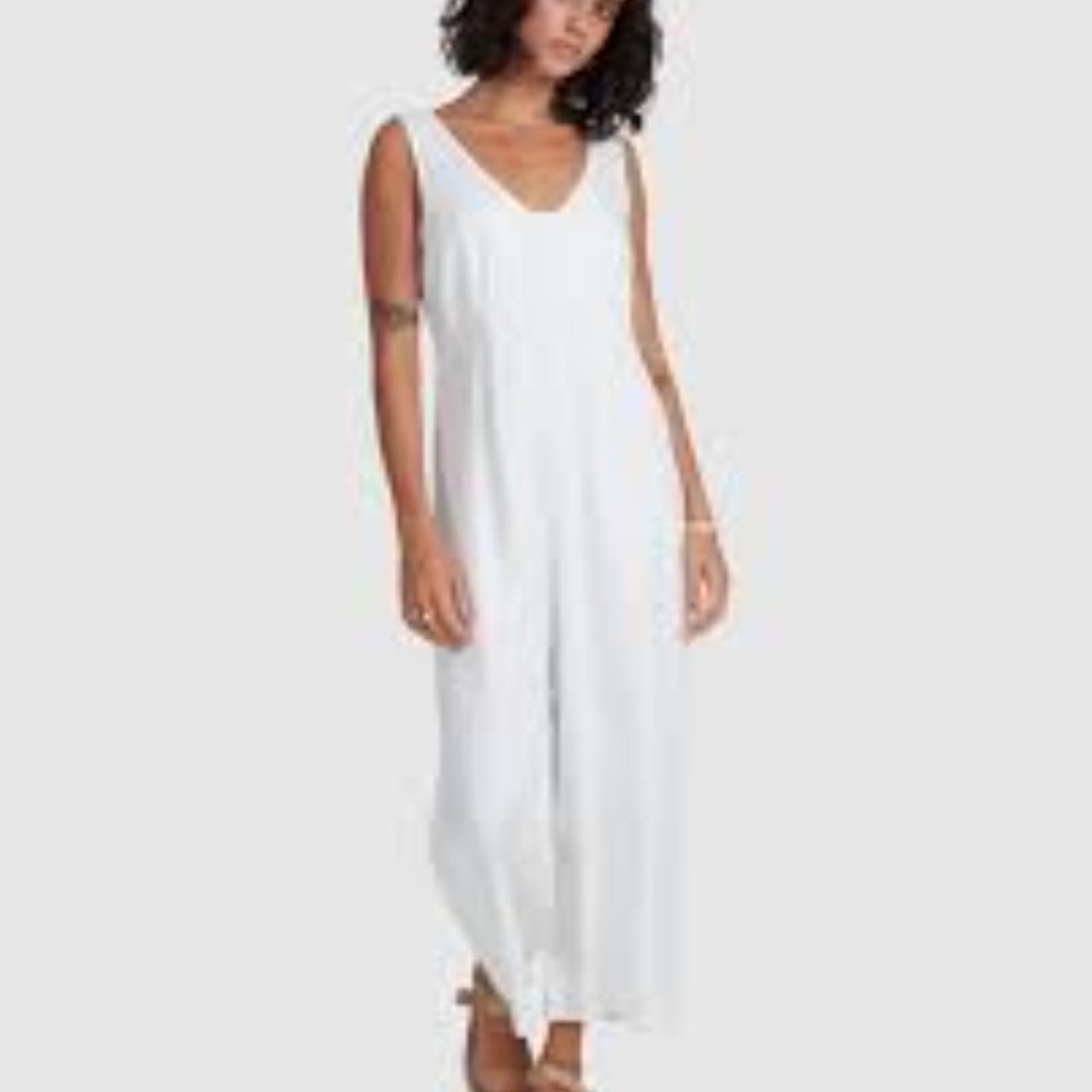 Billabong Chime Jumpsuit, White, size XS